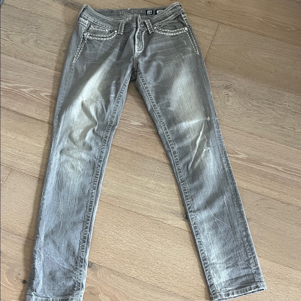 Miss Me Silver Embellished Jeans